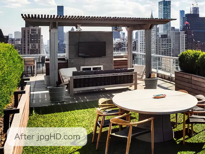 AI old photo restoration and image enhancement - HD Landscape after